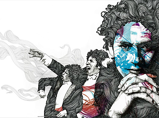 Illustrations by Gabriel Moreno  Daily design inspiration for