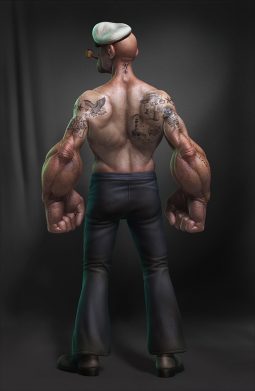 Realistic 3D Popeye by Lee Romao | Daily design inspiration for ...