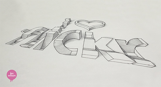 3D Typography by Lex Wilson | Daily design inspiration for creatives ...