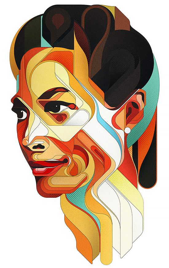 Faces: Digital Portraits by Charles Williams | Daily design inspiration