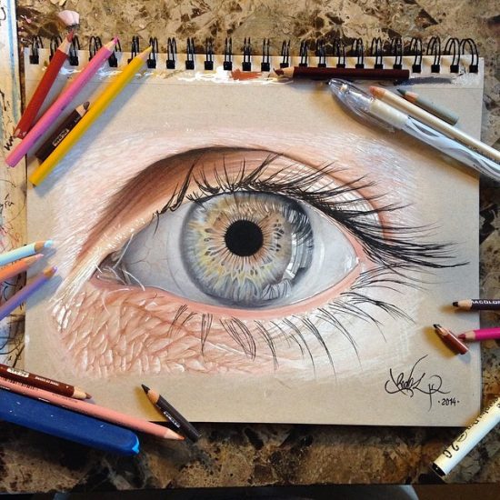 Hyper-Realistic Eye Illustrations by Jose Vergara | Daily design ...