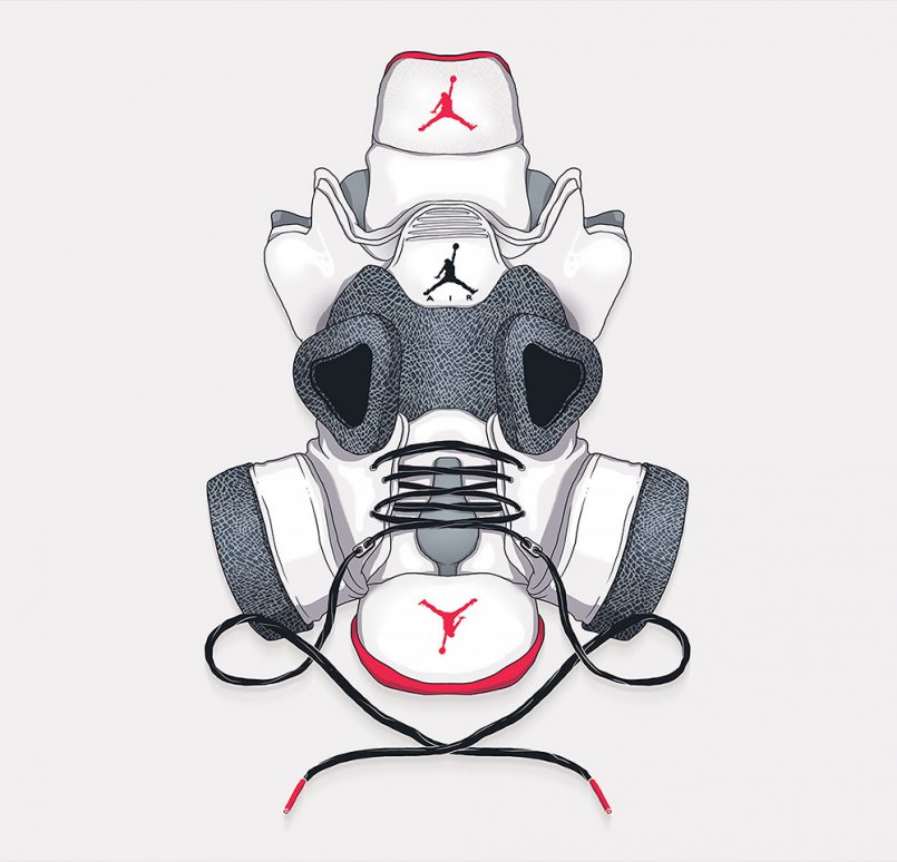 The Sneaker Mask Show: Illustrations by Totoi | Daily design ...