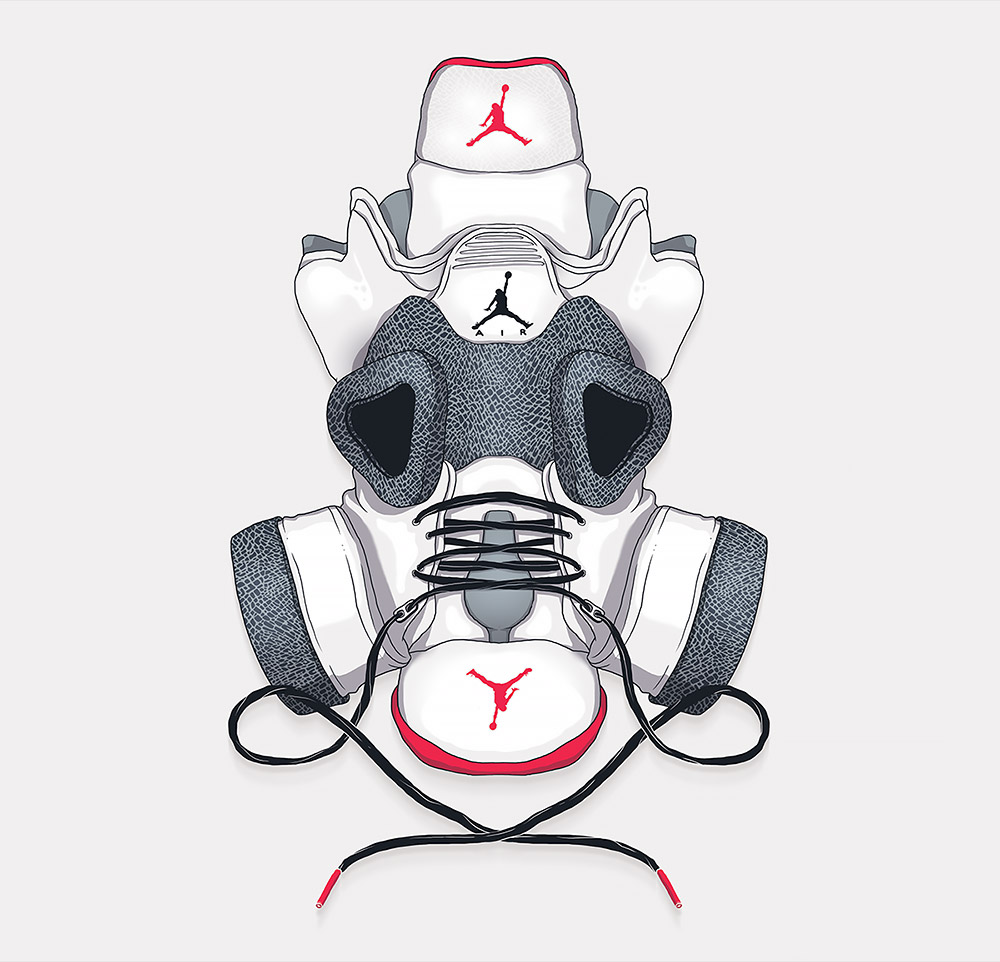The Sneaker Mask Show: Illustrations by Totoi | Daily design ...
