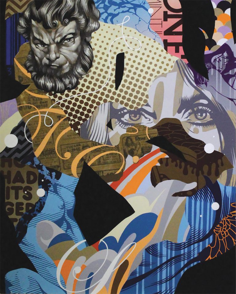 Mixed Media Portrait Paintings By Tristan Eaton Daily Design