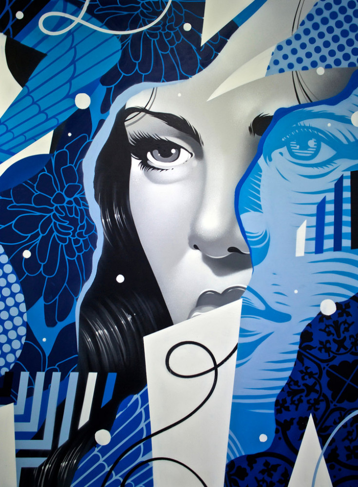 Mixed Media Portrait Paintings by Tristan Eaton | Daily design ...