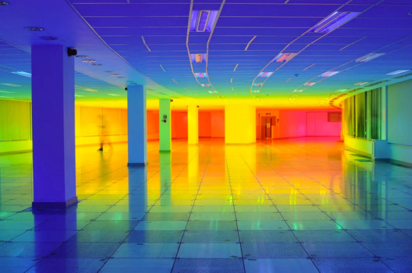 Our Color: Immersive Rainbow Light Installation by Liz West | Daily ...