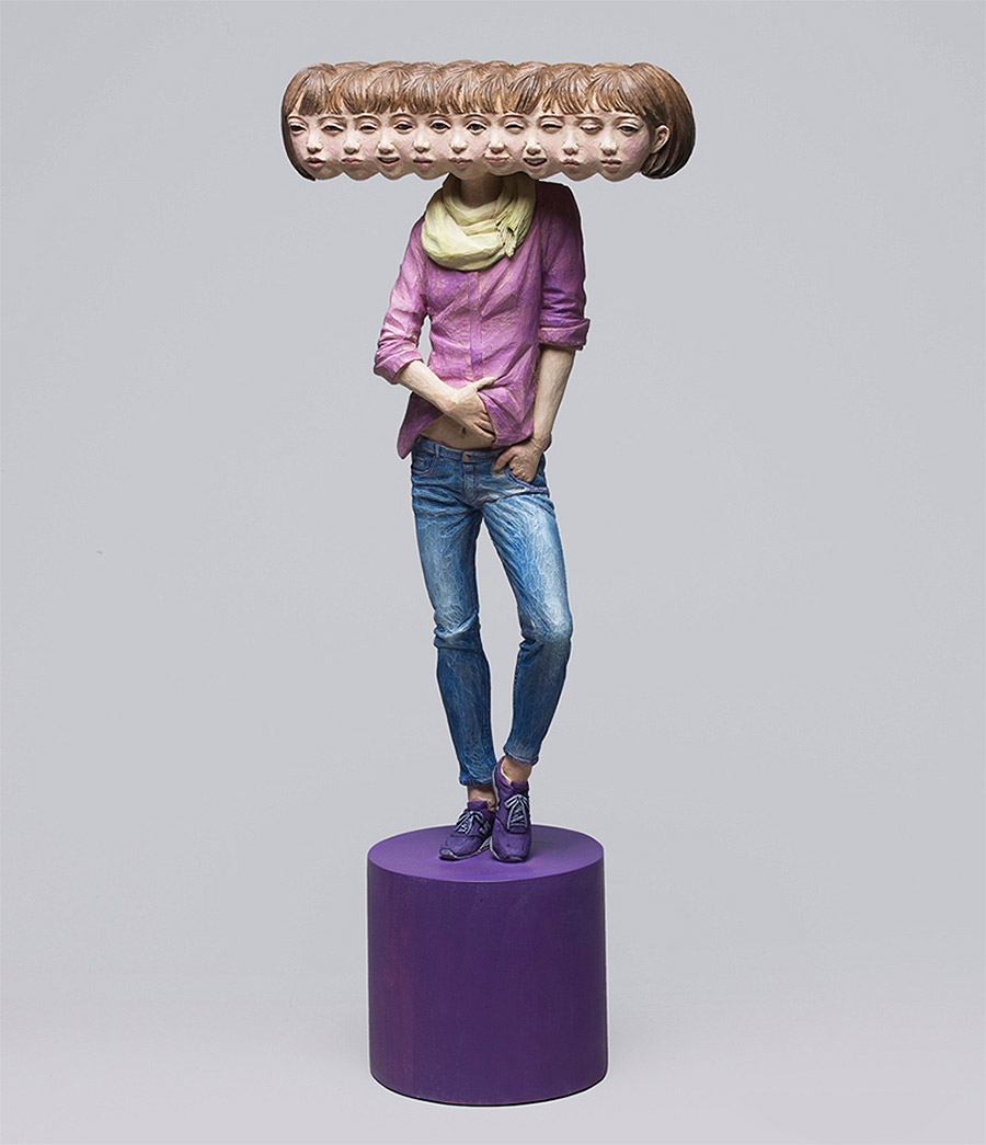 Glitch: Wooden Sculptures by Yoshitoshi Kanemaki | Daily design ...