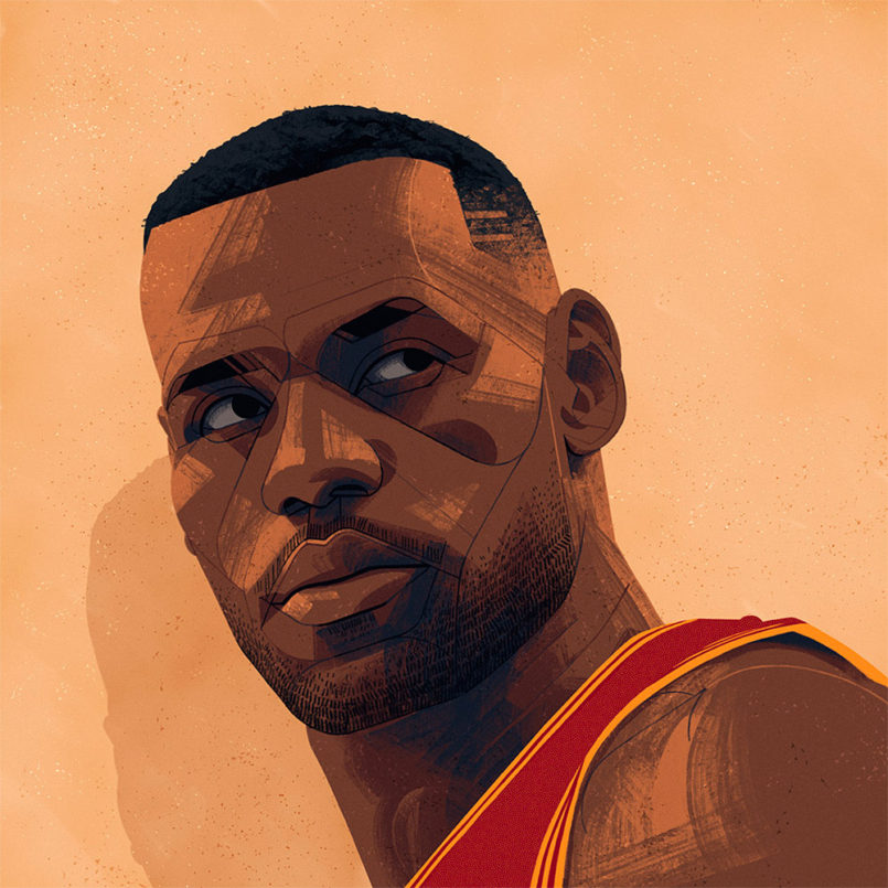 NBA Illustrations by Ryan Simpson | Daily design inspiration for ...