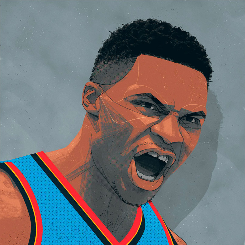 NBA Illustrations by Ryan Simpson | Daily design inspiration for ...