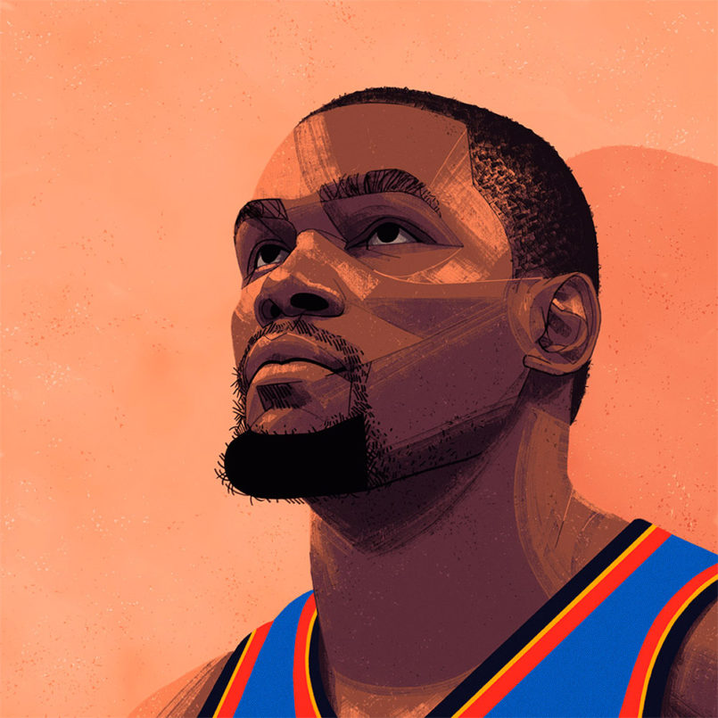 NBA Illustrations by Ryan Simpson | Daily design inspiration for ...