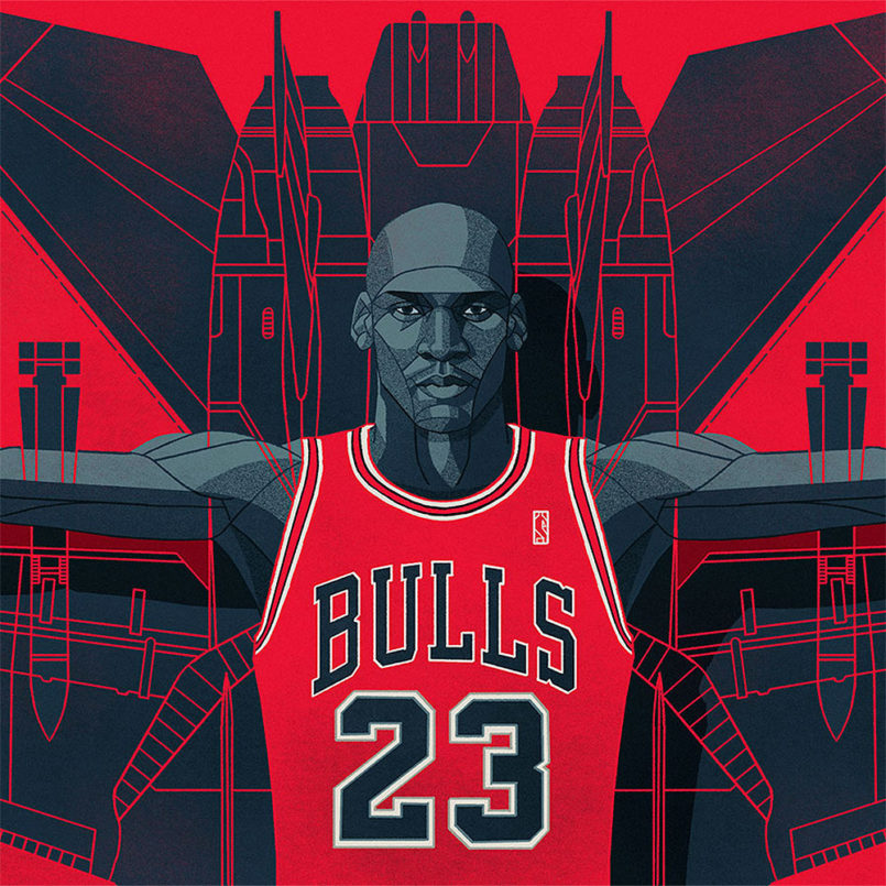 NBA Illustrations by Ryan Simpson | Daily design inspiration for ...