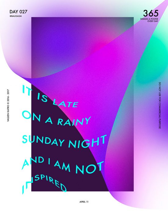 Baugasm by Vasjen Katro: One Poster a Day for 365 Days | Daily design ...