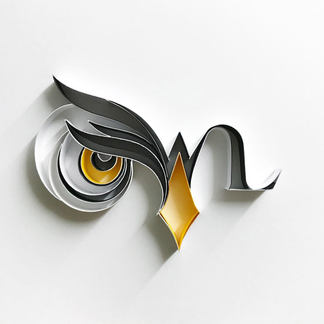 New Typographic Paper Artworks by Sabeena Karnik | Daily design