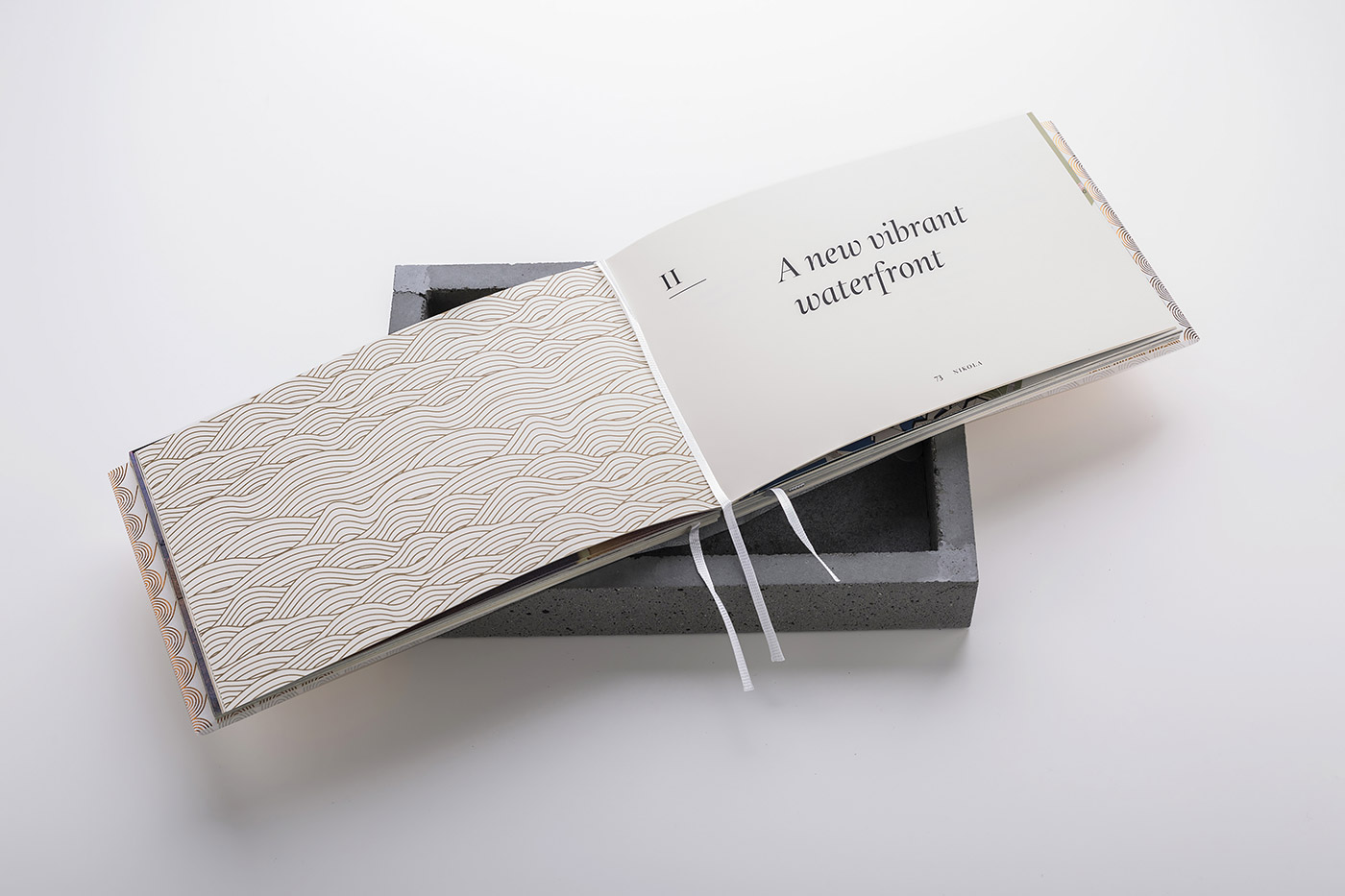 Nikola: The first concrete book that reacts to water | Daily design