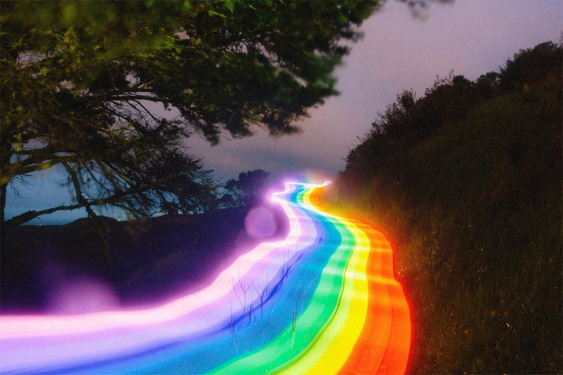 Rainbow Road Photography Series by Daniel Mercadante Daily design