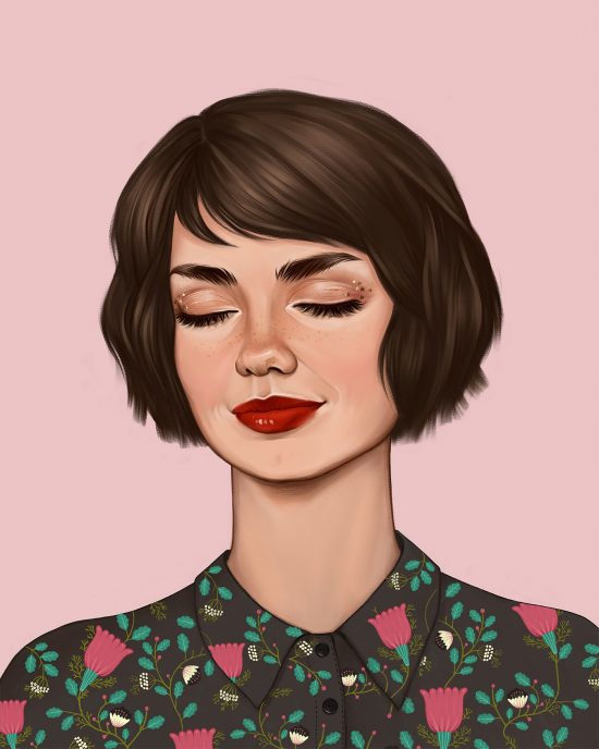 Female Portraits by Karina Yashagina | Daily design inspiration for ...