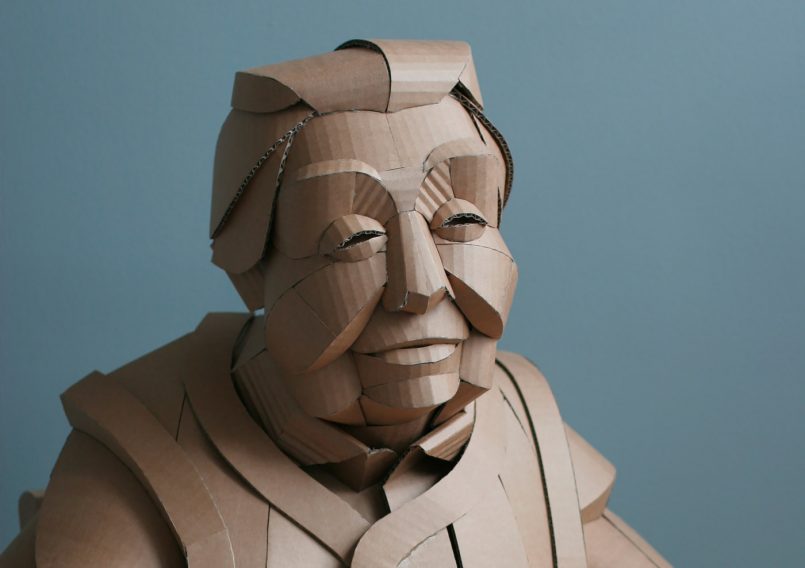 LargeScale Cardboard Sculptures by Warren King Daily design