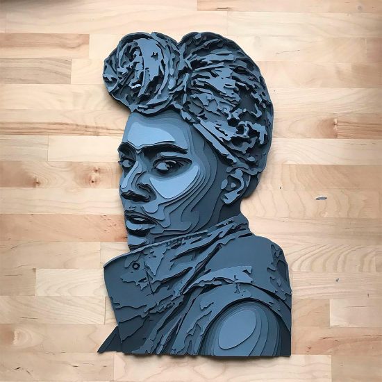 Layered Paper Portraits By Shelley Castillo Garcia Daily Design Inspiration For Creatives