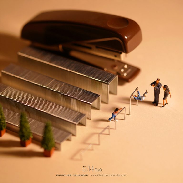 Miniature Calendar Creative Photography by Tatsuya Tanaka Daily