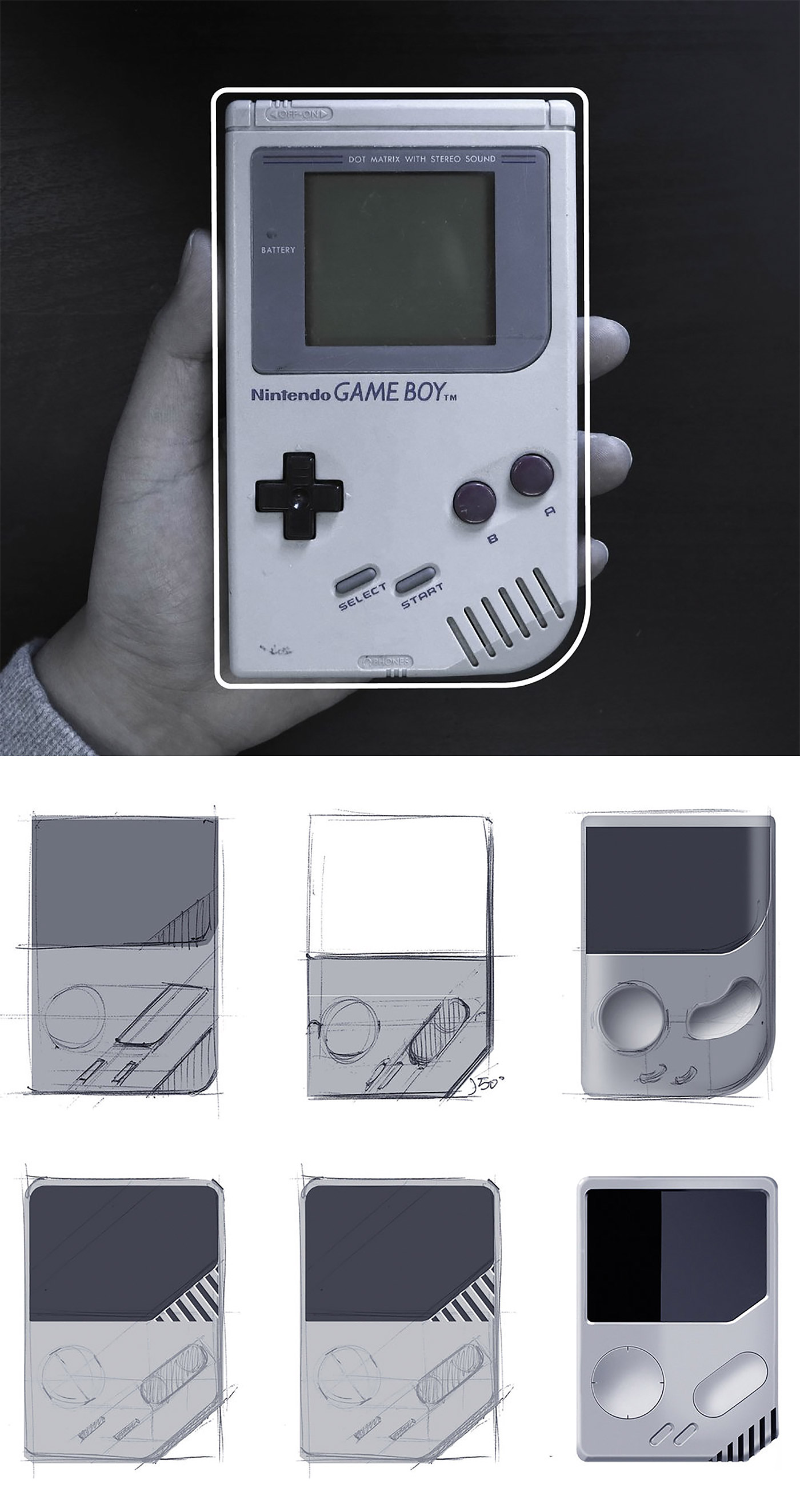Nintendo Flex: The Game Boy Redesigned by YJ Yoon | Daily design inspiration for creatives | Grid