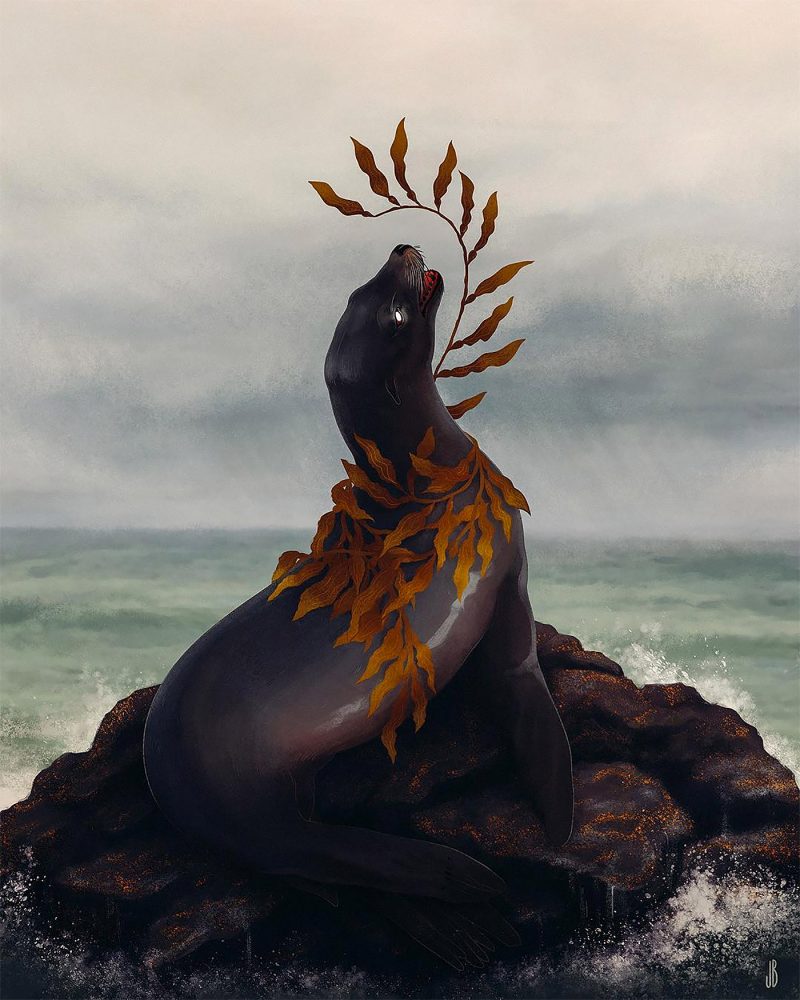 In the Shadows: Animal Illustrations by Jenna Barton | Daily design ...