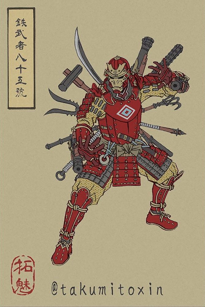 Japanese Style Superheroes & Villains by Takumi | Daily design ...