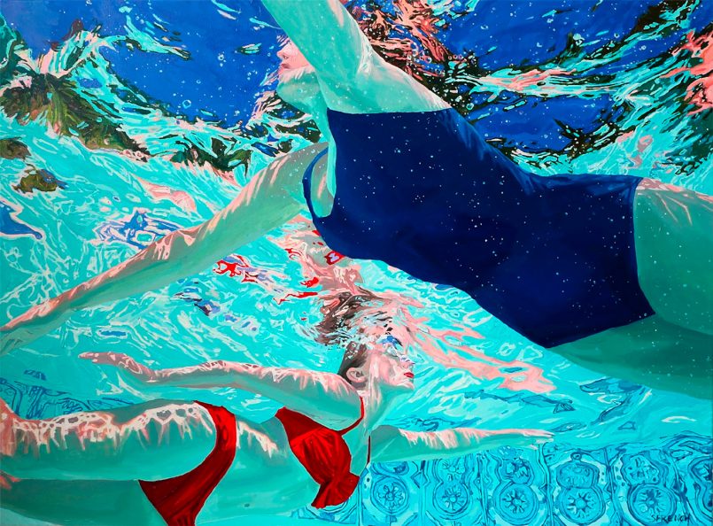 Submerged Underwater Paintings By Samantha French Daily Design Inspiration For Creatives