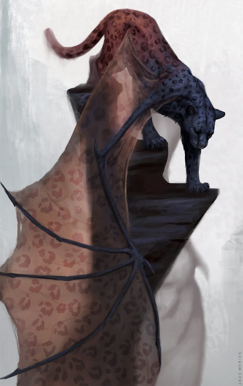 Wild Fantasy Animal Paintings by Jade Merien Daily design