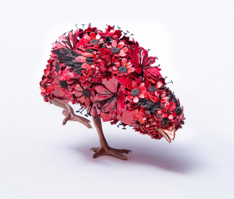 Flower-Encrusted Animal Sculptures by Taiichiro Yoshida | Daily design ...