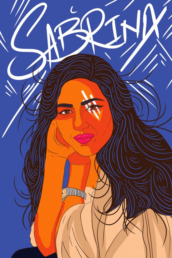 Colorful Illustrated Portraits by Amara Sikander | Daily design ...