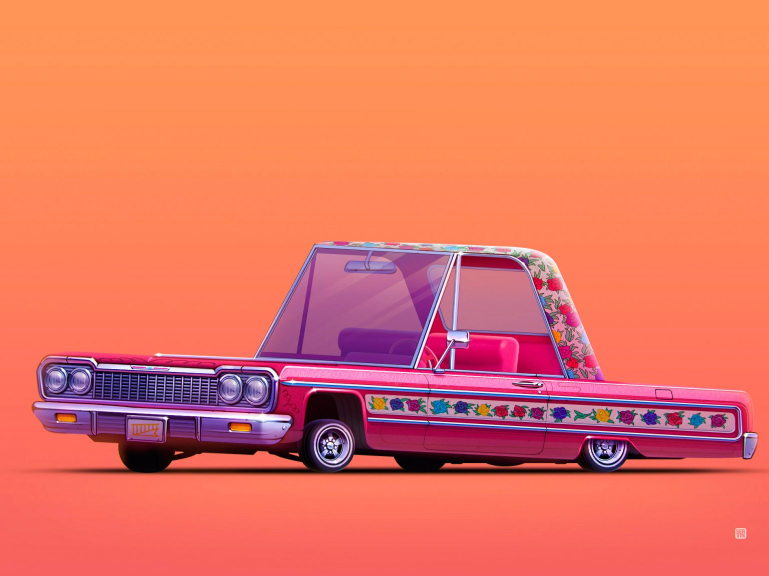 Iconic Vehicles: Illustrations by Servin Seidaliev | Daily design ...