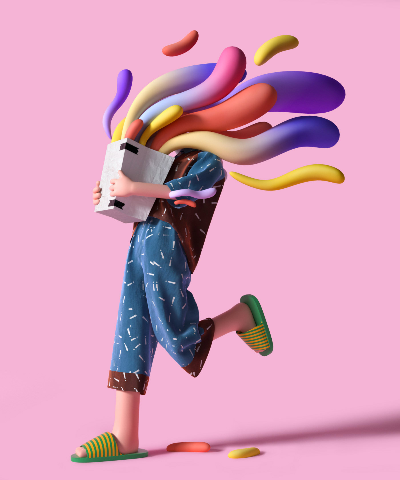 3D Illustrations & Character Design by UV Zhu Daily design