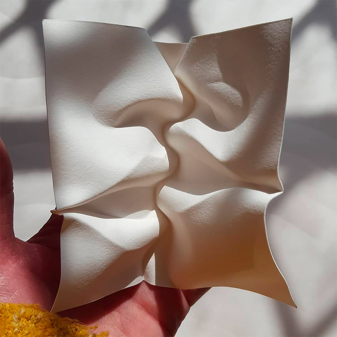 Wet Folded Paper Sculptures By Polly Verity Daily Design Inspiration