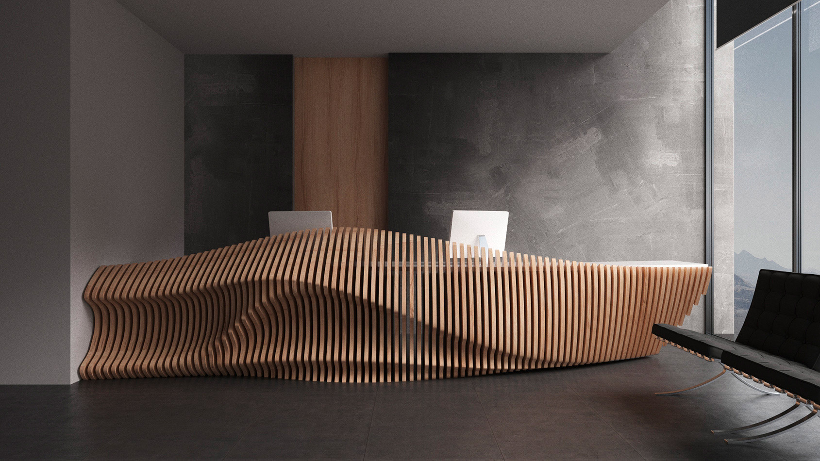 Waves Fluid Furniture Designs by Parametric Daily