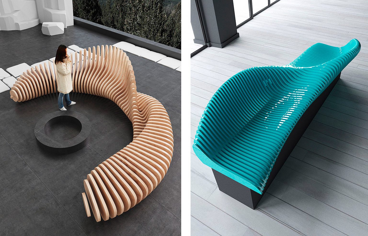 Waves Fluid Furniture Designs By Parametric Daily Design Inspiration