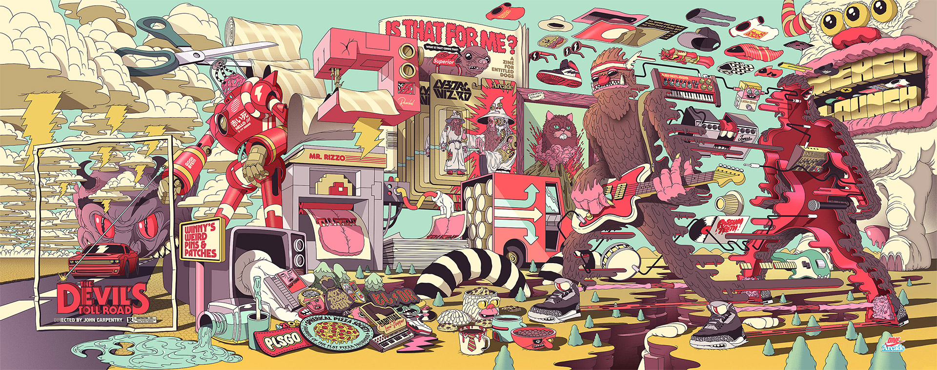 Cool Illustrations & Murals by Dave Arcade | Daily design inspiration ...