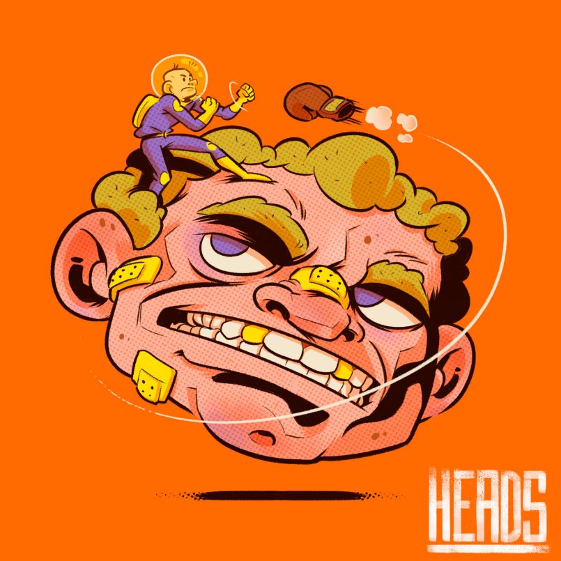 Heads Illustrations by German Torres Daily design inspiration for