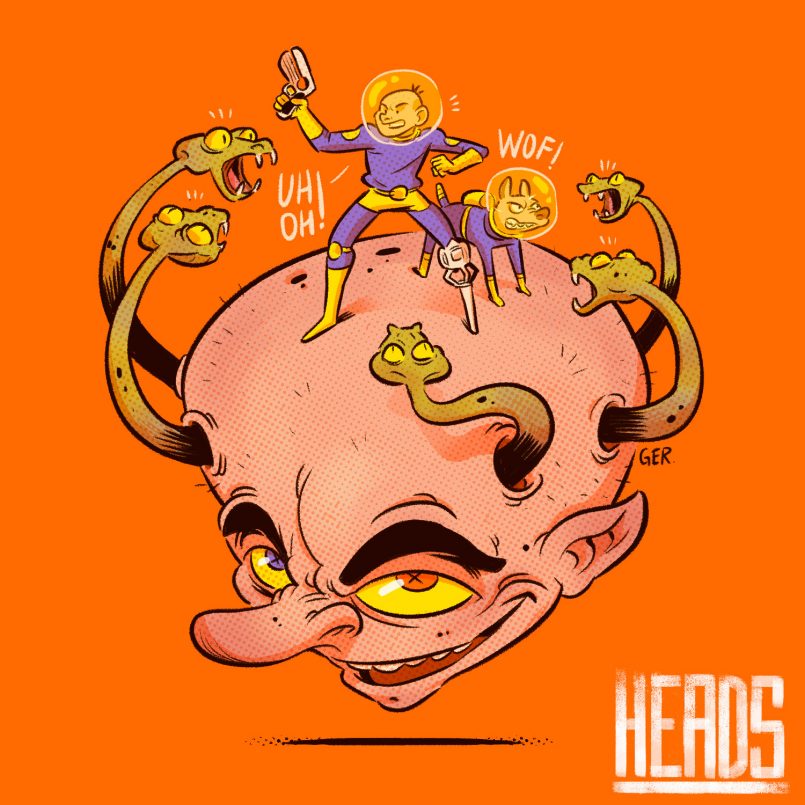 Heads Illustrations by German Torres Daily design inspiration for