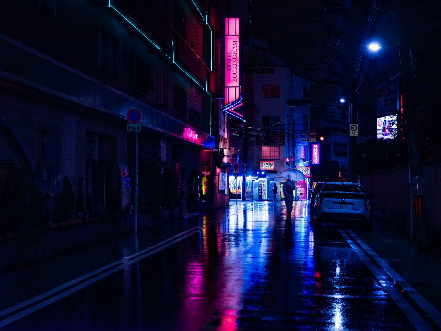 Улицы Токио неон