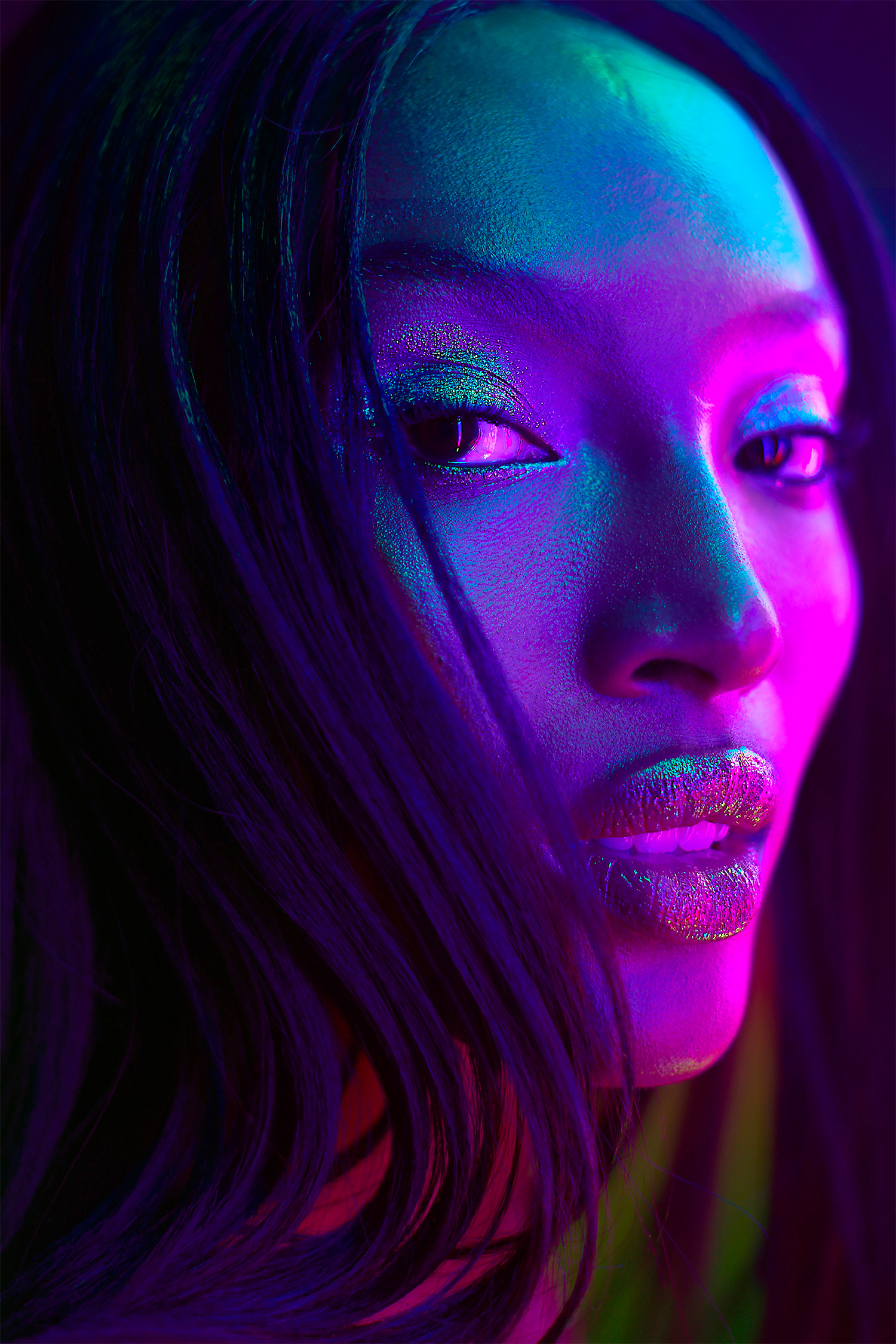 Neon Lights Portraits by Mathew Guido   Daily design inspiration for ...