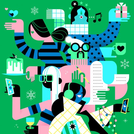Happy Holidays! The Merriest Artworks of 2021 | Daily design ...
