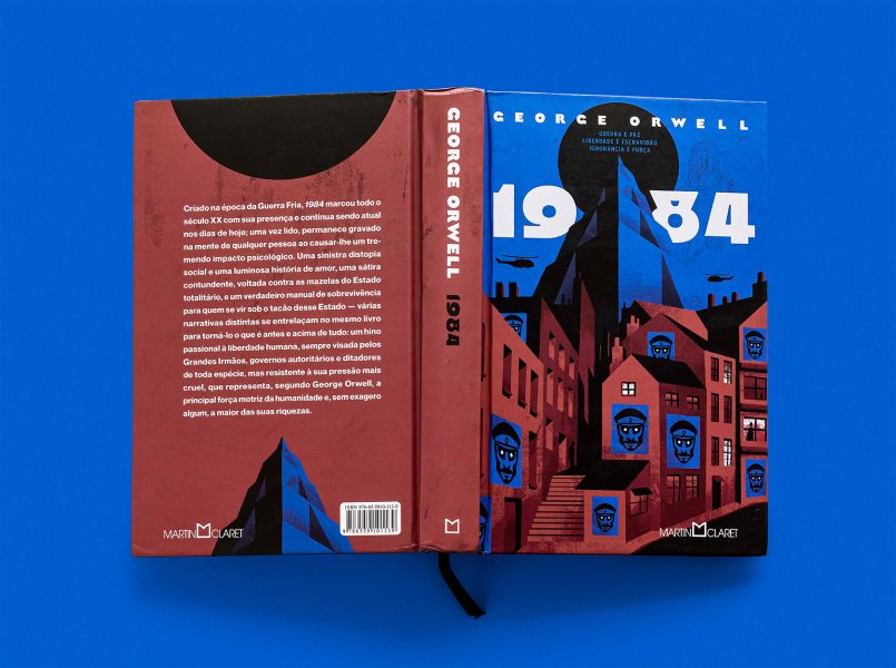 1984 by George Orwell Book Cover on Behance  Book cover art, Book cover  design inspiration, Book cover design