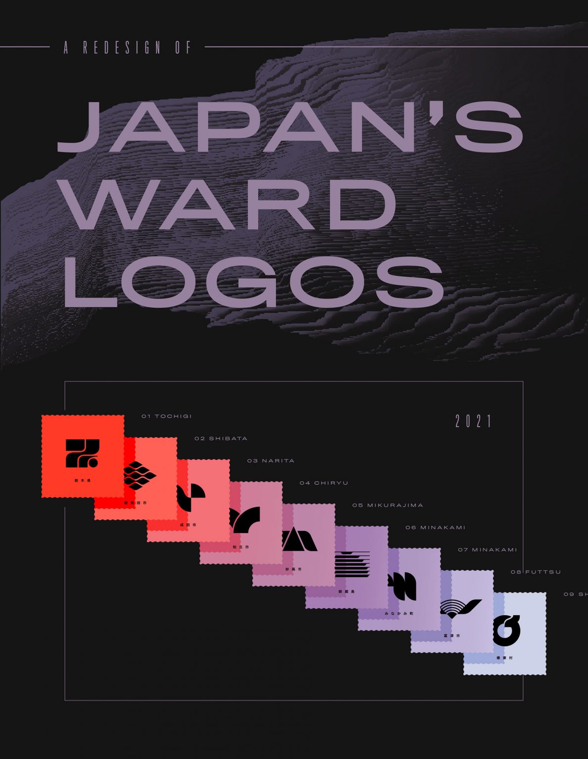 Japanese Ward Logos Redesigned by Nina Geometrieva | Daily design ...