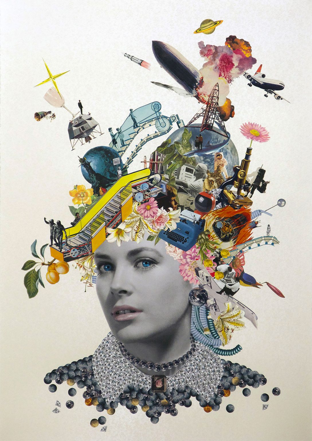 Pin-ups: Collage Artworks by Maria Rivans | Daily design inspiration ...