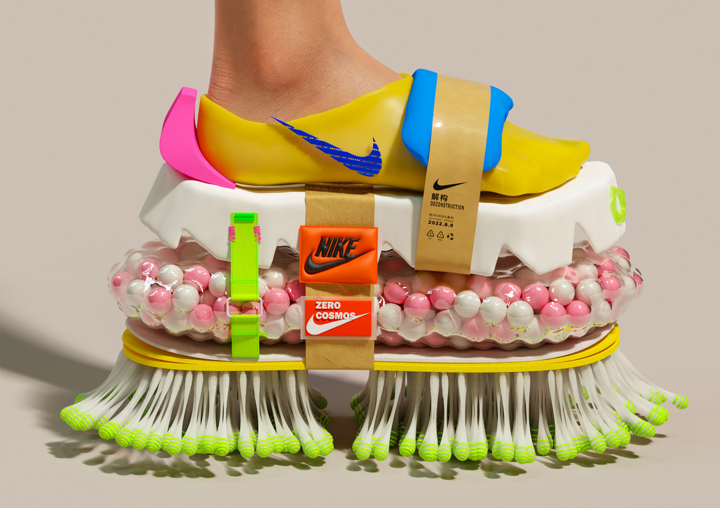 botón Coche ecuador Deconstructing Nike: Conceptual Art by UV-朱 | Daily design inspiration for  creatives | Inspiration Grid