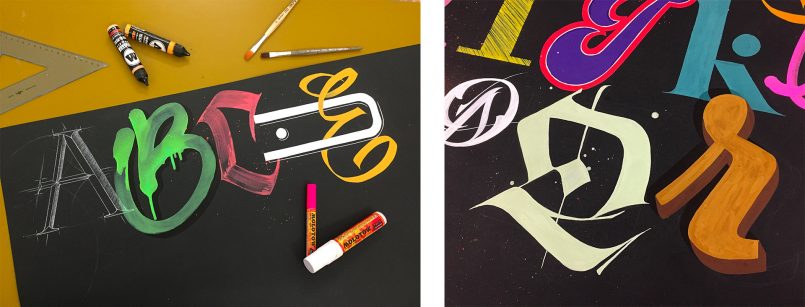 Lettering Murals by Gabriele Cigna & Daniele Tozzi | Daily design ...