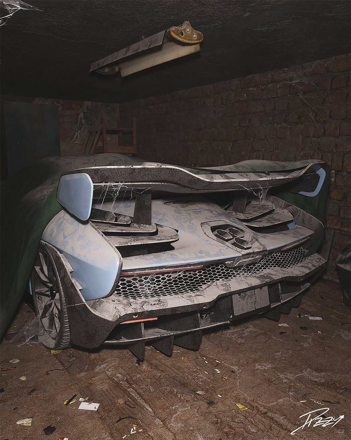 These Supercar Barn Finds Are Actually Clever, Fictional Renderings