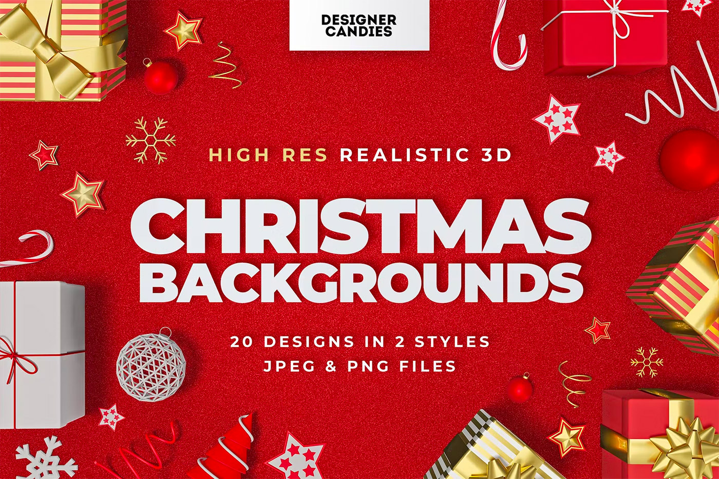 15+ Festive Graphics for your Christmas Cards & Designs | Daily design