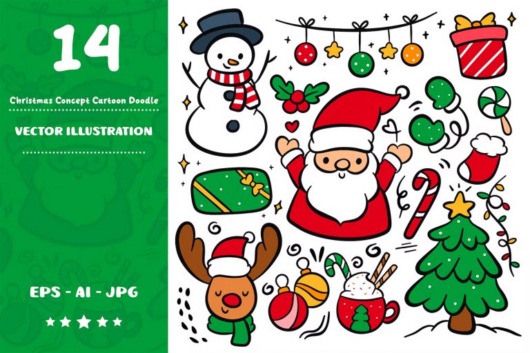 15+ Festive Graphics for your Christmas Cards & Designs | Daily design