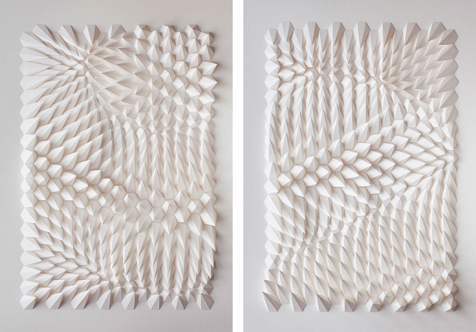 Geometric Paper Sculptures by Anna Kruhelska | Daily design inspiration ...